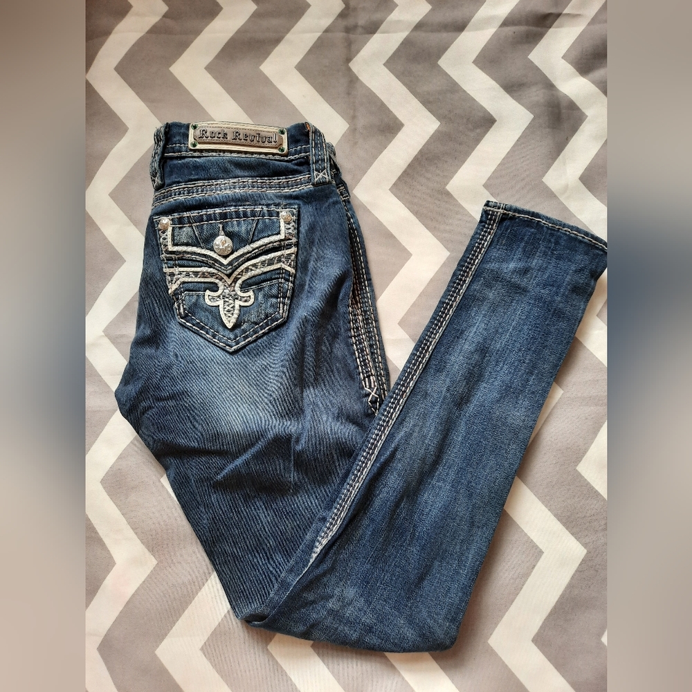 Rock revival skinny jeans easy skinny 27
